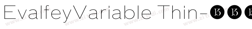 EvalfeyVariable Thin字体转换 EvalfeyVariable Thin字体转换